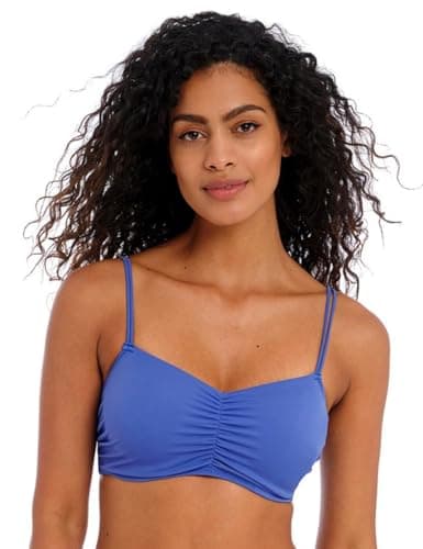 Image of Freya Jewel Cove Bralette Bikini Top Plain Azure Blue 38E