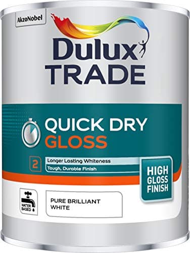 Image of Dulux Trade Quick Dry Gloss 1L - Pure Brilliant White
