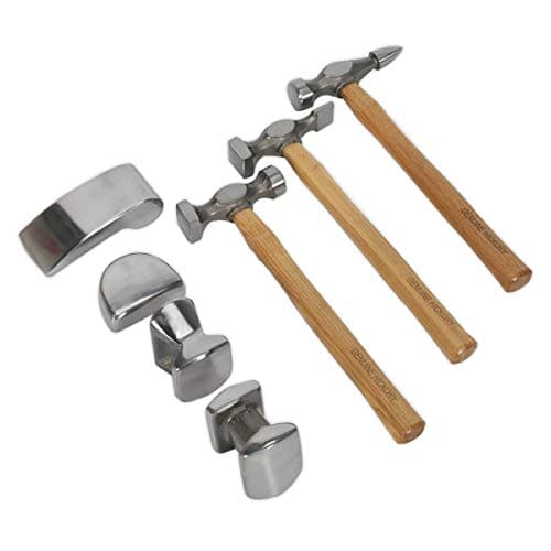 Image of Sealey Cb507 Panel Beating Set 7Pc Drop-Forged Hickory Shafts