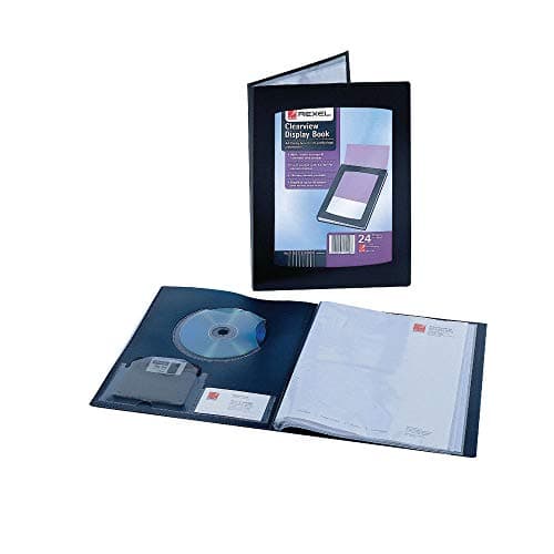 Image of Rexel A3 24 Pocket Clearview Display Book - Black