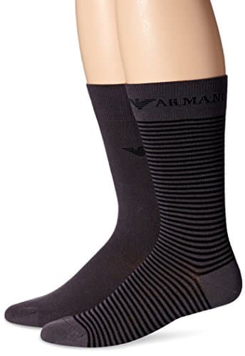 Image of Emporio Armani Mens 302302cc11400044 Casual Sock, Anthracite Grey