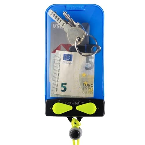 Image of Aquapac Keymaster Waterproof Travel Case, Made in the UK, Carry Cord, Travel Essential, 5 Year Warranty, Eco Friendly, Watersports, Hiking, Mountain Biking, Running Accessory