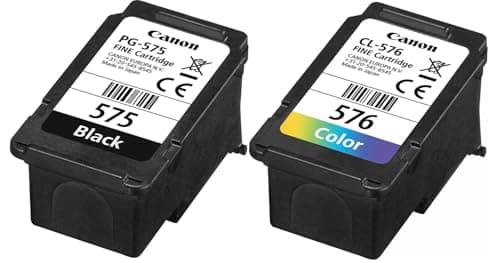 Image of Canon PG-575 & CL-576 Ink Cartridges - Ink For PIXMA TS Series 3550i 3551i 3750i 3751i 3752i & PIXMA TR Series 4750 4750a 4751i 4755i 4756i
