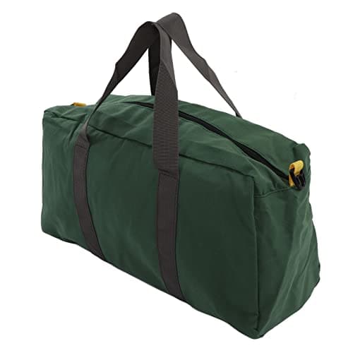 Image of Spacnana Canvas Tool Tote, Wide Mouth Hand Tool Bag, Waterproof Heavy Duty Large Capacity Large Zipper Portable Tool Bag for, Tool Bags (20in / 50.8cm)