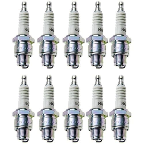 Image of Set (10pcs) NGK Standard Spark Plugs Stock 6431 Nickel Core Tip Surface Discharge Type 0.016in BU8H