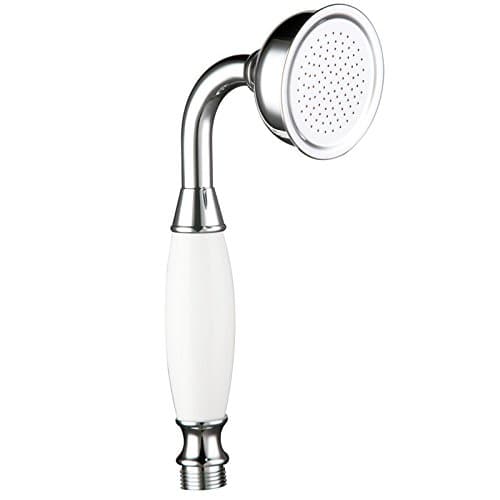 Image of Brass Shower Head Traditional Victorian Style Handheld Shower Sprayer Chrome Polished
