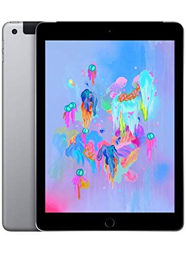 Image of Apple iPad 9.7 (6th Gen) 128GB Wi-Fi + Cellular - Space Grey - Unlocked (Renewed)