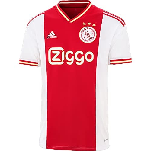 Image of adidas AJAX Amsterdam 22/23 Home Jersey (as1, Alpha, l, Regular, Regular, Large) Red