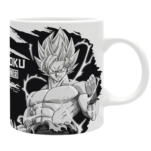 Image of ABYSTYLE - DRAGON BALL Z Goku Mug Black & White