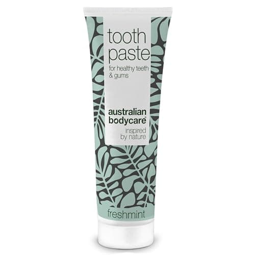 Image of Toothpaste with Tea Tree Oil and Fresh Mint - 75ml | Counteracts Bacteria | Daily Care for periodontitis, Bleeding Gums and removes Bad Breath | Silica contributes Towards Whiter and Healthier Teeth
