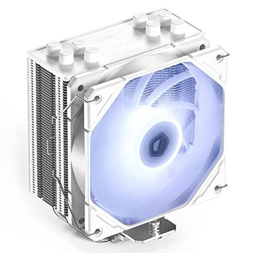 Image of ID-COOLING SE-224-XTS White CPU Cooler For Desktop 4 Heatpipes CPU Air Cooler White LED Light 120mm PWM Fan CPU Fan for Intel LGA1700/115X/1200; AMD AM4/AM5