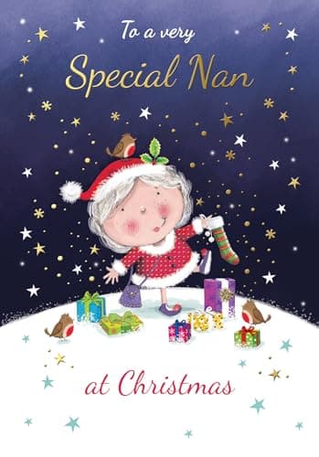 Image of Piccadilly Greetings Character Christmas Card, Special Nan - 7 x 5 inches