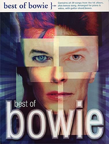 Image of The Best of Bowie: Songbook for Piano/Vocal/Guitar | Artist Collection Sheet Music Book for Students Teachers and Fans | Intermediate Rock Arrangements with Lyrics Chord Boxes Performance Notes