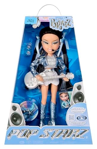 Image of Bratz Pop Starz Jade - Fashion Doll with Collectable Charm, Outfit and Music Accessories