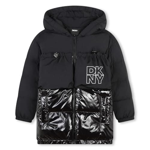Image of DKNY Kids Logo Puffer Black 8 Years