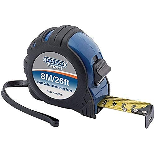 Image of Draper 82815 Expert 8M/26ft Professional Measuring Tape Black and 8 m/26 ft