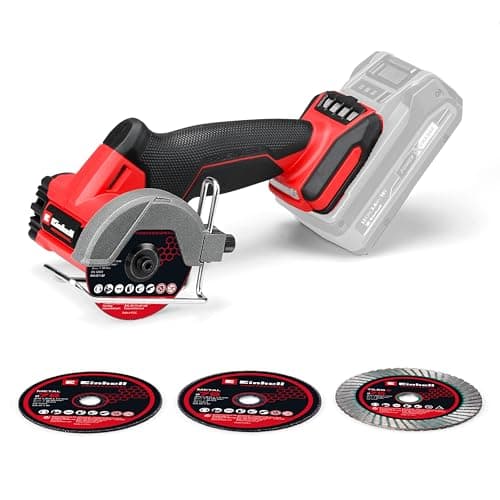 Image of Einhell Professional Cordless Cut-Off Tool 18V Power X-Change, Brushless, 76mm Disc Diameter, 16 mm Cutting Depth, Depth Adjustment, incl. 4X Cutting disc, Without Battery TP-CO 18/76-C Li BL-Solo