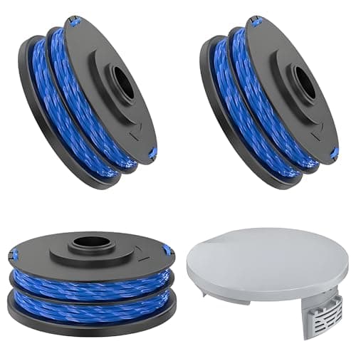 Image of Ryobi Strimmer Wire, String Trimmer Spool For RAC123/RAC122, 1.5mm Dia 8.3m Long, Strimmer Line Compatible with RLT4027,RLT4125,RLT5027,RLT6030,RLT5127,RLT6130,5132002671(3 spools + 1 cover)
