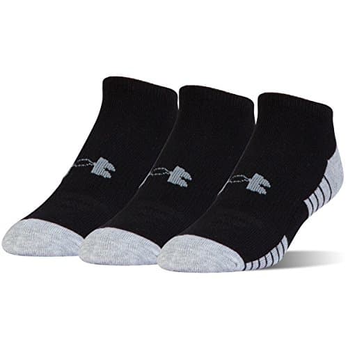 Image of Under Armour UNDKU Men UA Heatgear Tech NS Socks - Black//Graphite (001), LG