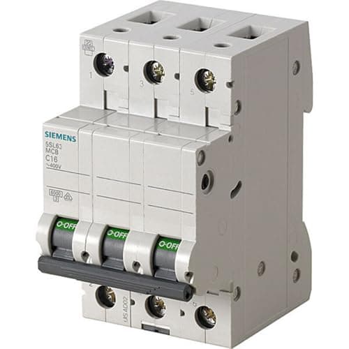 Image of Siemens 5SL6310-7 Miniature Circuit Breaker 6kA 3 POLE C-10A