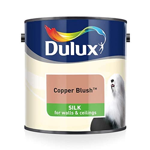 Image of Dulux Silk Emulsion Paint For Walls And Ceilings - Copper Blush 2.5 Litres (Pack of 1)