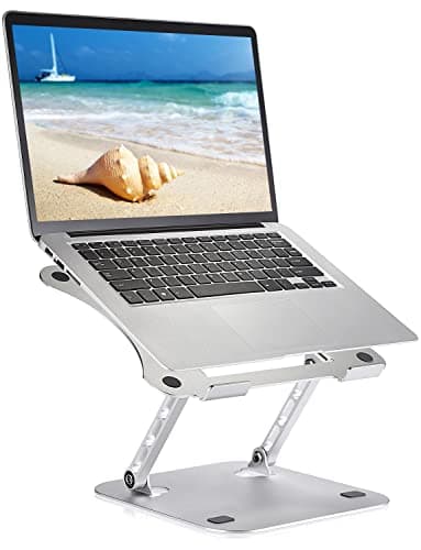 Image of Usoun Laptop Stand, Laptop Holder, Multi-Angle Stand with Heat-Vent, Adjustable Notebook Stand for Computer up to 17 inches, Compatible for MacBook Air, Pro, Dell, Samsung, Lenovo, Alienware