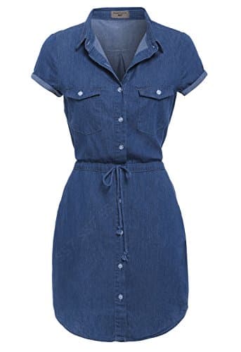 Image of SS7 NEW Denim Blue Shirt Dress Sizes 6-16 (10, Denim Blue)