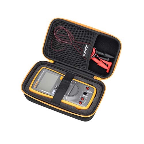 Image of RLSOCO Hard Case for Fluke 117/115/113/116/114/15b+/175/177/179/233/17B+ Universal Digital Multimeter and for AstroAI/Neoteck/KAIWEETS/Proster/Klein Tools ET600 Digital Multimeter (Yellow Zipper)