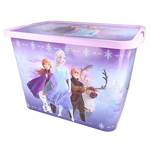 Image of Stor Frozen II Storage Box Container with Click Lock Lid, For Kids, Bedroom, Playroom, Toys, BPA Free (23 Litre)