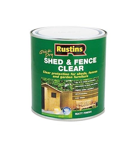 Image of Rustins Shed & Fence Clear 1L- Advanced Wood Protector for Outdoor Structures