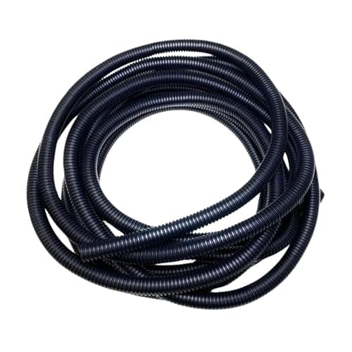 Image of Black Corrugated Conduit Split Plastic Flexible Cable Tidy Solution Tube Trunking 13mm - 5m