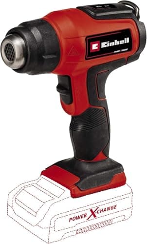 Image of Einhell TE-HA 18 Li Power X-Change 18V Cordless Hot Air Gun | Battery Powered Heat Gun with Accessories for Paint Stripping, Vinyl, Crafts, Resin | Solo - Battery and Charger Not Included