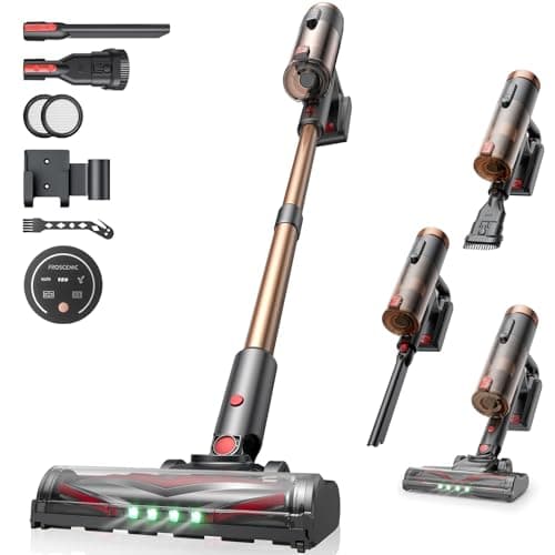 Image of Proscenic P11 Ultra Cordless Vacuum Cleaner, 500W/45Kpa 45Min Self-Standing Hoover Cordless Powerful, Stick Vacuum with Wall Mount, Anti-Tangled Rechargeable Lightweight for All Floor Carpets Pet Hair