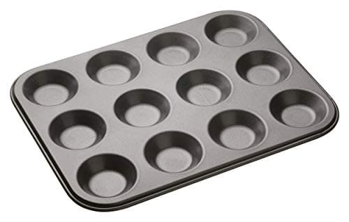 Image of MasterClass 12 Hole Mince Pie Baking Tray with PTFE, PFOA and BPA Free Non Stick, Robust 1mm Thick Carbon Steel, 32 x 24cm Jam Tart Tin