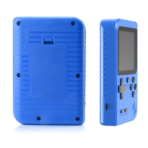 Image of Zexrow Handheld Retro Game Console with 500 Classical Games 3.0-Inch Color Screen Support for Connecting TV Two players 1020mAh Rechargeable Battery Gift for Kids and Adult Blue Colour