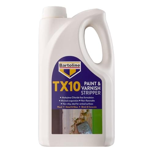Image of Bartoline TX10 Paint and Varnish Stripper 2.5L – Extra Strong, Non-Caustic Paint Remover for Wood, Metal & More