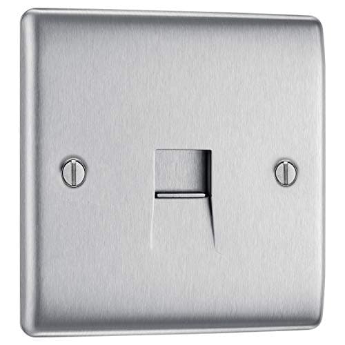 Image of BG Electrical Single Telephone Slave Socket