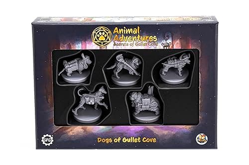 Image of Steamforged Games Animal Adventures: Secrets of Gullet Cove - Dogs Roleplaying Miniatures 5E Compatible