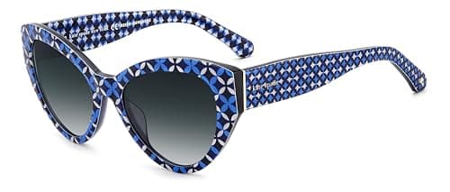 Image of Kate Spade Unisex Paisleigh/s Sunglasses, S6F/9O BLUE PATTERN, 55
