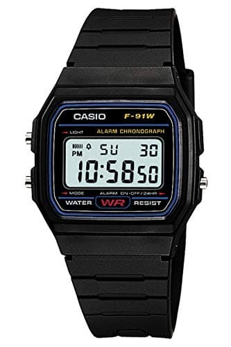 Image of CASIO STANDARD DIGITAL WATCH WITH LED-LIGHT F-91W-1JF