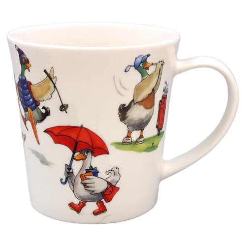 Image of The Leonardo Collection Finola Stack Ducks Mug for Home & Kitchen | Stylish Ceramic Mugs for Tea & Coffee | Lovely Cup Set for Mens Gifts & Birthday Gifts for Women