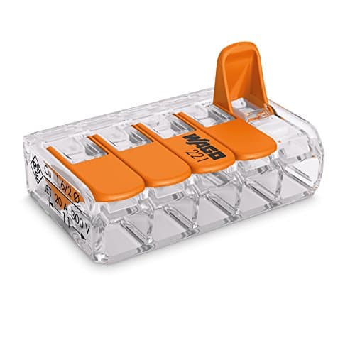 Image of WAGO 10 x Wago lever splice connector 221 Series 221-415 5 way terminal