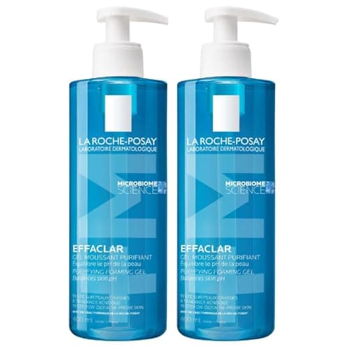 Image of La Roche-Posay | Effaclar Purifying Foaming Gel Cleanser for Oily Skin | Facial Cleanser | Cleanses, Purifies & Reduces Imperfections | For Oily, Sensitive & Acne-Prone Skin | Twin Pack 2 x 400ml