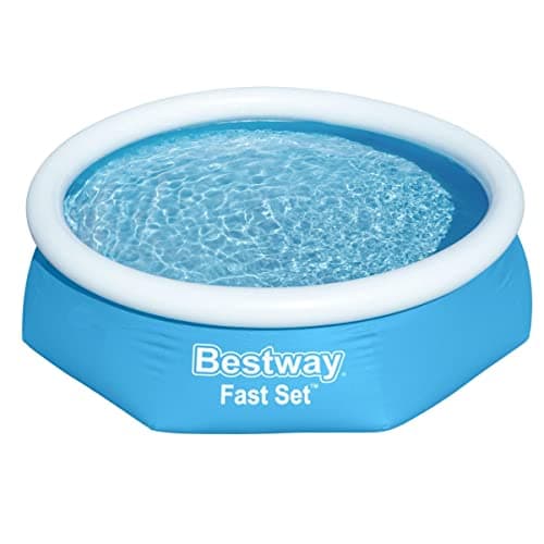 Image of Bestway Fast Set Pool, Above Ground Swimming Pool for Kids and Adults, Outdoor Family Garden Pool, Inflatable Pool, 8ft