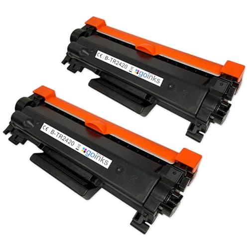 Image of Go Inks Compatible TN2420 Laser Toner Cartridge - 2 Pack replacements for Brother DCP, MFC and HL Printers - 3000 Pages - High Capacity - Black