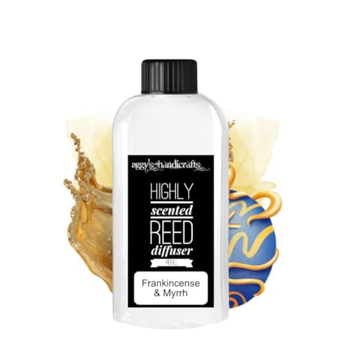 Image of FRANKINCENSE & MYRRH Handmade Highly Scented Reed Diffuser 100ml Refill Air Freshener for Home