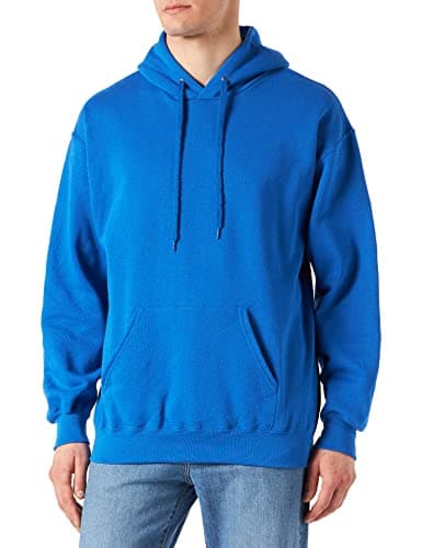 Image of Fruit of the Loom Men's Classic Hooded Sweatshirt Royal Blue