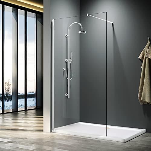 Image of 1200mm Walk in Shower Enclosure 8mm Easy Clean Glass Wetroom Shower Screen Panel