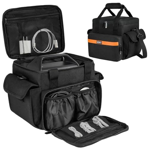 Image of LEFOR·Z Carrying Case Compatible with Jackery Explorer 500/ECOFLOW River Pro/River 2 Max 500/River 2 Pro/BLUETTI EB3A/BLUETTI Elite 100 V2/GRECELL T500 Portable Power Station(Bag Only)