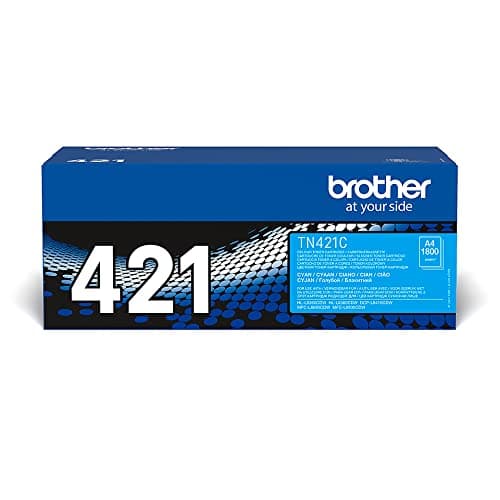 Image of Brother TN-421C Toner Cartridge, Cyan, Single Pack, Standard Yield, Includes 1 x Toner Cartridge, Genuine Supplies
